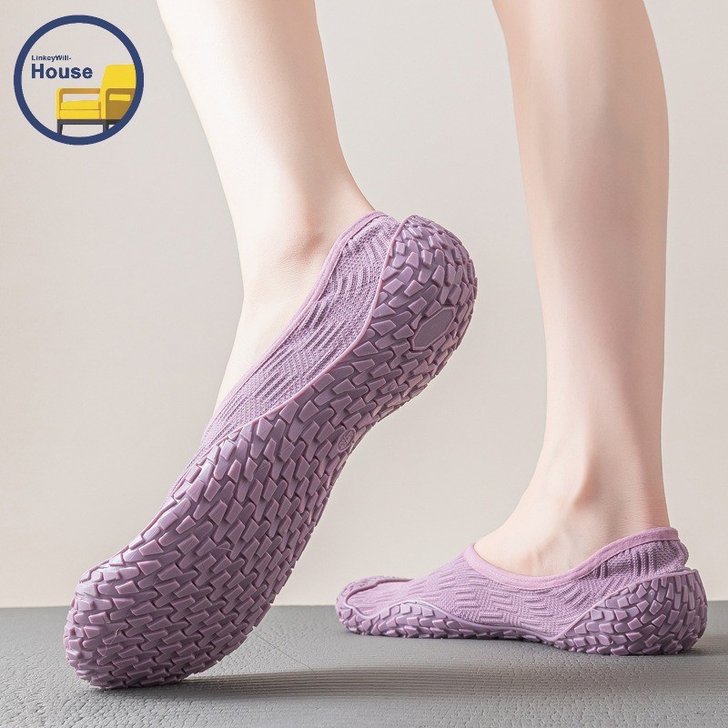 รองเท้าออกกำลังกายผู้หญิง น้ำหนักเบา มีเสียงเงียบ สบายในการใช้งานทั้งการทำโยคะและกระโดดเชือกในบ้าน