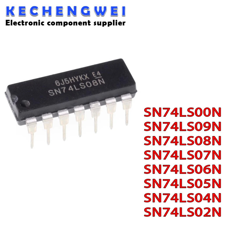 1-5 ชิ้น SN74LS04N DIP 74LS04N 74LS04 DIP-14 HD74LS04P SN74LS00N SN74LS02N SN74LS06N SN74LS07N SN74L