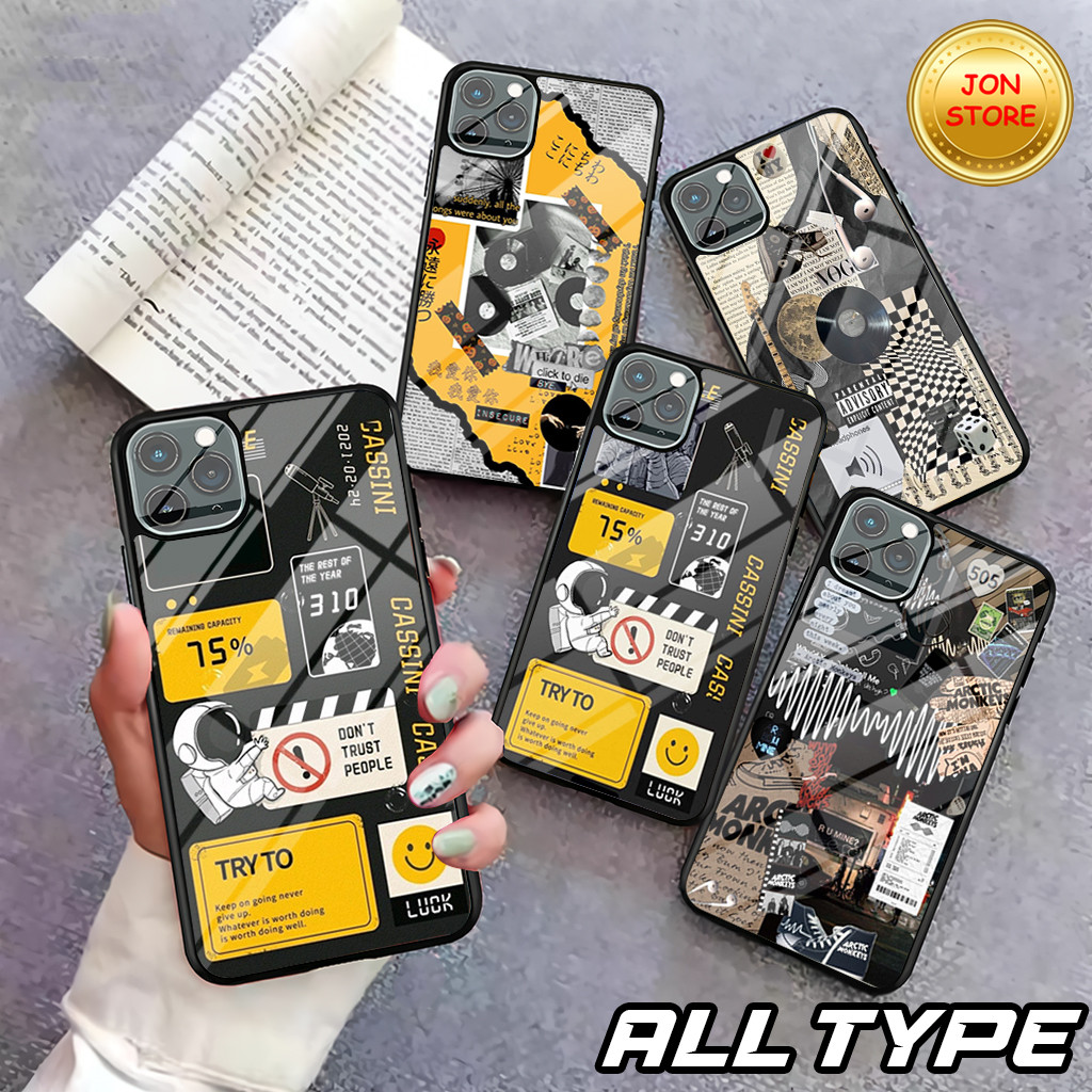 HP ( JL 71 ) Glossy Softcase ASTETICS MOTIF สําหรับ IPHONE 7 7+ IP 8 PLUS X XR XS MAX 11 11 PRO MAX 