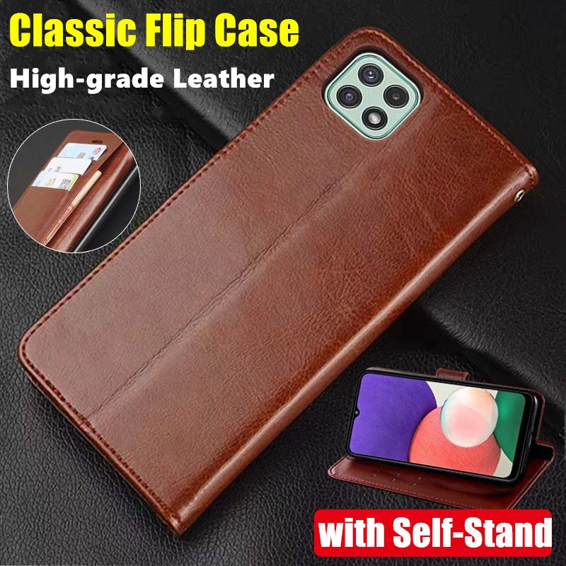 สําหรับ Samsung Galaxy กว้าง 5 6.6 นิ้ว SM-E426S SM-A226L หนังกระเป๋าสตางค์ Vintage พับง่ายพลิกป้องก