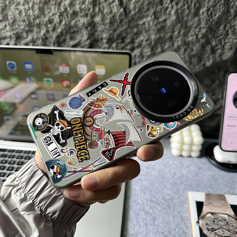 One Piece Micro Matteเคสโทรศัพท์สําหรับVivo X300 Pro X200 Ultra X200 Pro Mini X100 S Pro X200S X100s X100 Pro X90 X80 X70 กันกระแทกVivoกรณี