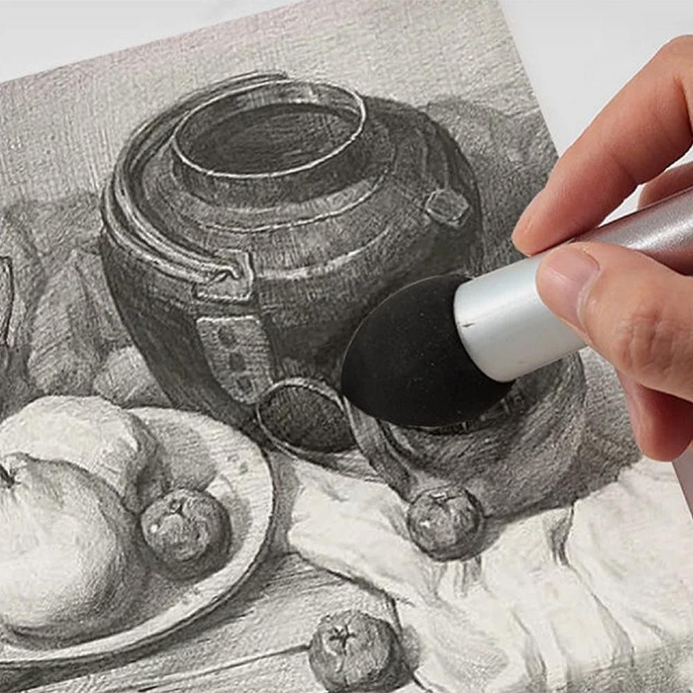 FYY Artist Blending Pen Washable Sketch Rubbing Sponge Brush Reusable Drawing Art Blenders Correcting Lightening - รูปที่ 3