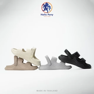 Hello Pony รุ่น MHM4010 รองเท้าแตะ ทรงมินิมอล รองเท้ารัดส้น แบบสวม แฟชั่น แฟชั่น พื้นหนานุ่ม กันลื่น EVA