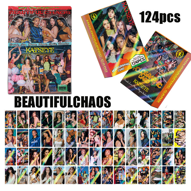 Katseye Photocards Beautifulchaos Sophia Lara Yoonchae Megan Daniela Manon สติกเกอร์อัลบั้มการ์ดคอลเ