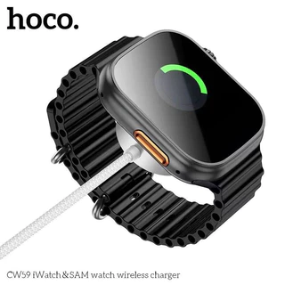 Hoco CW59 แท่นชาร์จนาฬิกาไร้สาย สำหรับ Samsung Watch & Apple iOS Watch สายยาว 1.2m ชาร์จนาฬิกา hc6