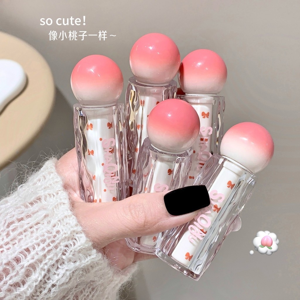 แนะนํา#SHAQINUO水光透漾唇蜜镜面玻璃嘟嘟唇学生党素颜唇釉显白滋润口红mz08