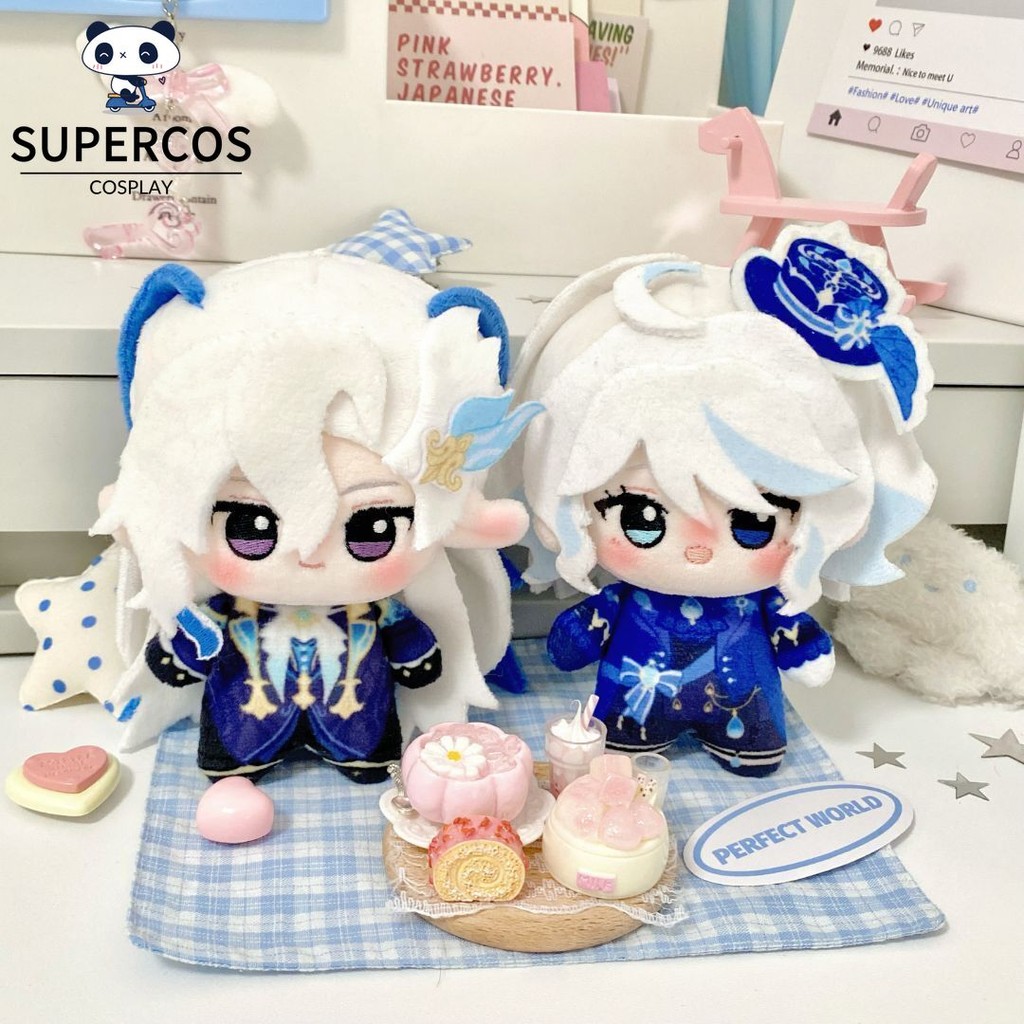 Genshin Impact Plush 10 ซม.Neuvillette Furina Zhongli Shougun ผ้าฝ้ายตุ๊กตาน่ารักตุ๊กตาของเล่น