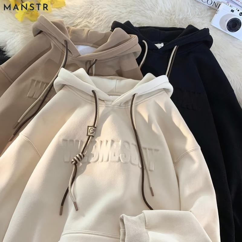 แฟชั่น OOTD สไตล์เกาหลี COD สำหรับคู่รัก เสื้อยืดแขนยาวระบายอากาศขนาดใหญ่ unisex ชุดลำลอง เสื้อฮู้ดพื้นฐานหลวม ๆ