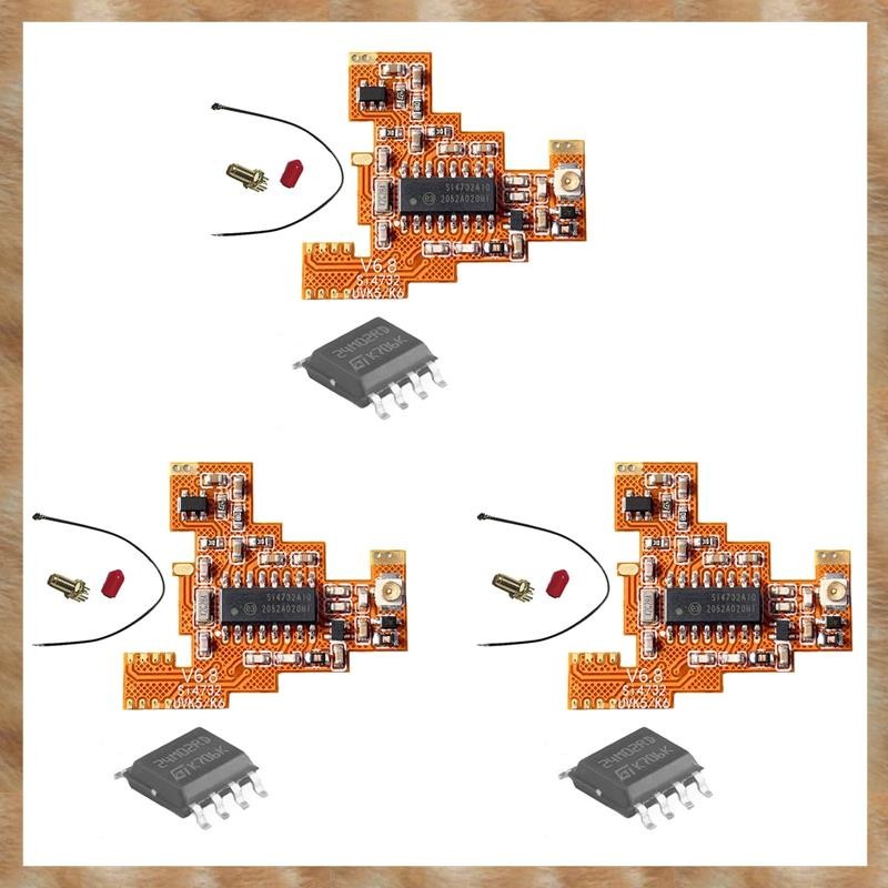 [KYG] 3X SI4732 V6.8 FPC โมดูล + 2M ชิปขยายสําหรับ UVK5 K6 HF Shortwave Full Band/Single Sideband แผ