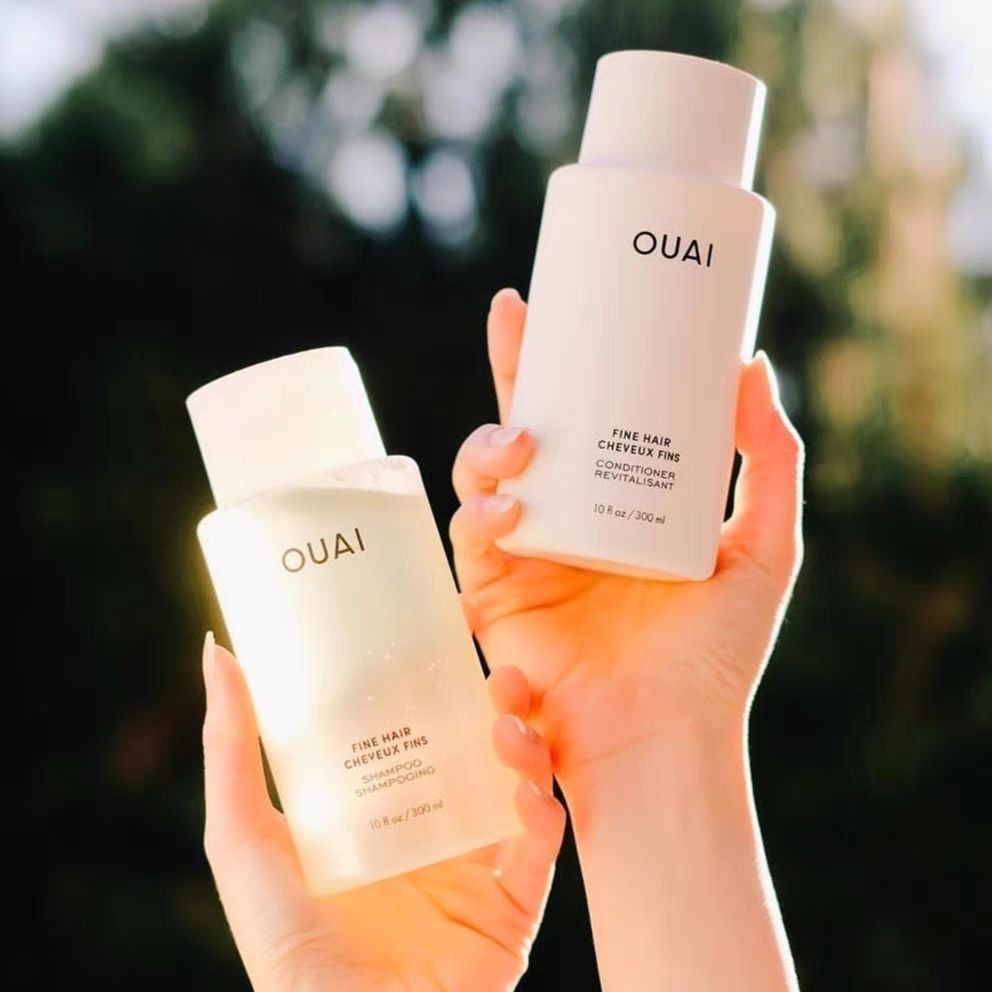 Premium Selection#Spot Goods OUAI Shampoo suitable for fine and limp hair, cleansing, volumizing, an