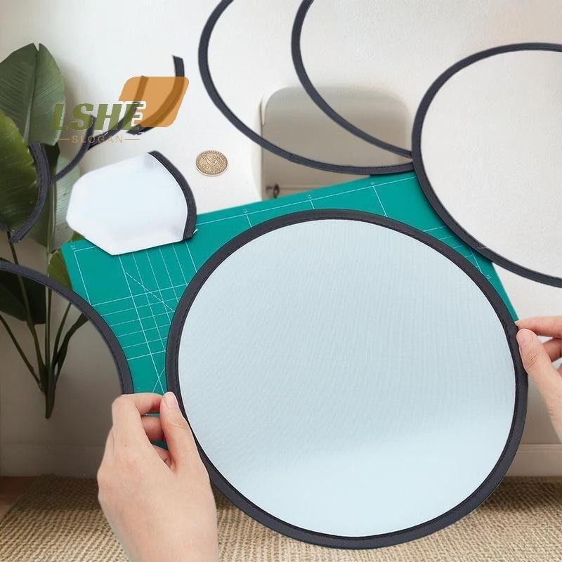 [LSHE] พัดลมพับ Simple Circular Performance แบบพกพารอบมือผู้หญิงพับได้ nk Handheld ใหม่