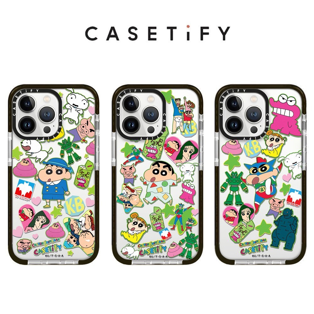 เคสโทรศัพท์ตระกูลเครยอนชินจังสําหรับ IPhone 16 Pro Max 15 14 13 12 11 ปลอกกันกระแทก