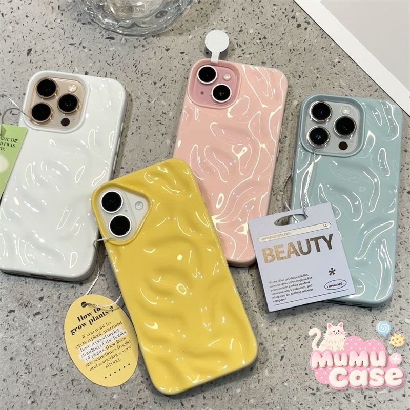 เคสไอโฟน11 แฟชั่นขนมสีลูกกวาดมันวาวนุ่ม สำหรับ IPhone 16 13 11 14 12 15 Pro Max 16 15 13 14 Pro 16 8