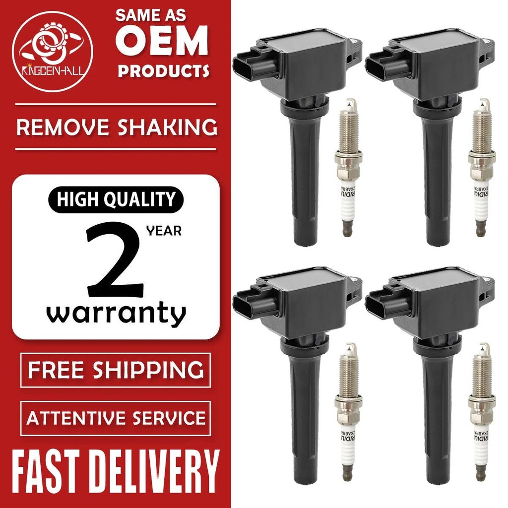 UF656 คอยล์จุดระเบิดและหัวเทียนสําหรับ Mazda CX-5 2.0L 2.5L 2014-2016 CX-3 Mazda 3 SPORT 2.0 2.5 PE0