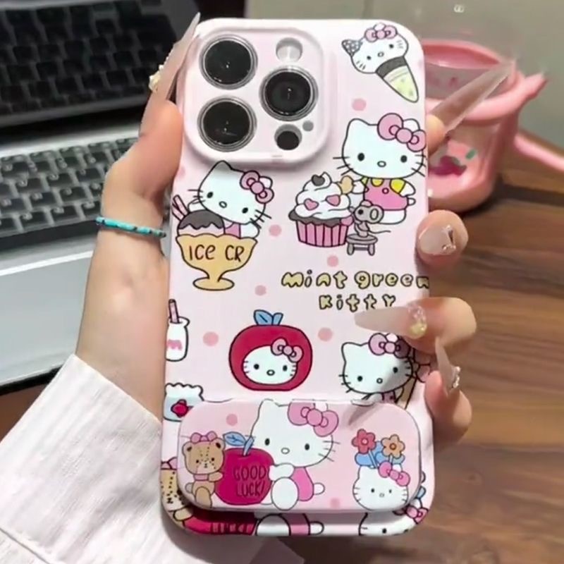 เคสโทรศัพท์ฟิล์ม Hello Kitty ALYX | ลายขนมหวาน | เข้ากันได้กับ iPhone 15/14/13 & Huawei P60/Mate60 | ปกสาว น่ารัก | เกราะป้องกันกันกระแทกพิมพ์ลาย ความละเอียดสูง – โปรปัง
