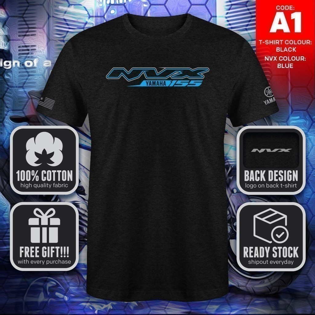 Fashion TShirt 2025 [UNK] เสื้อยืดดีไซน์แบบกําหนดเอง Yamaha NVX