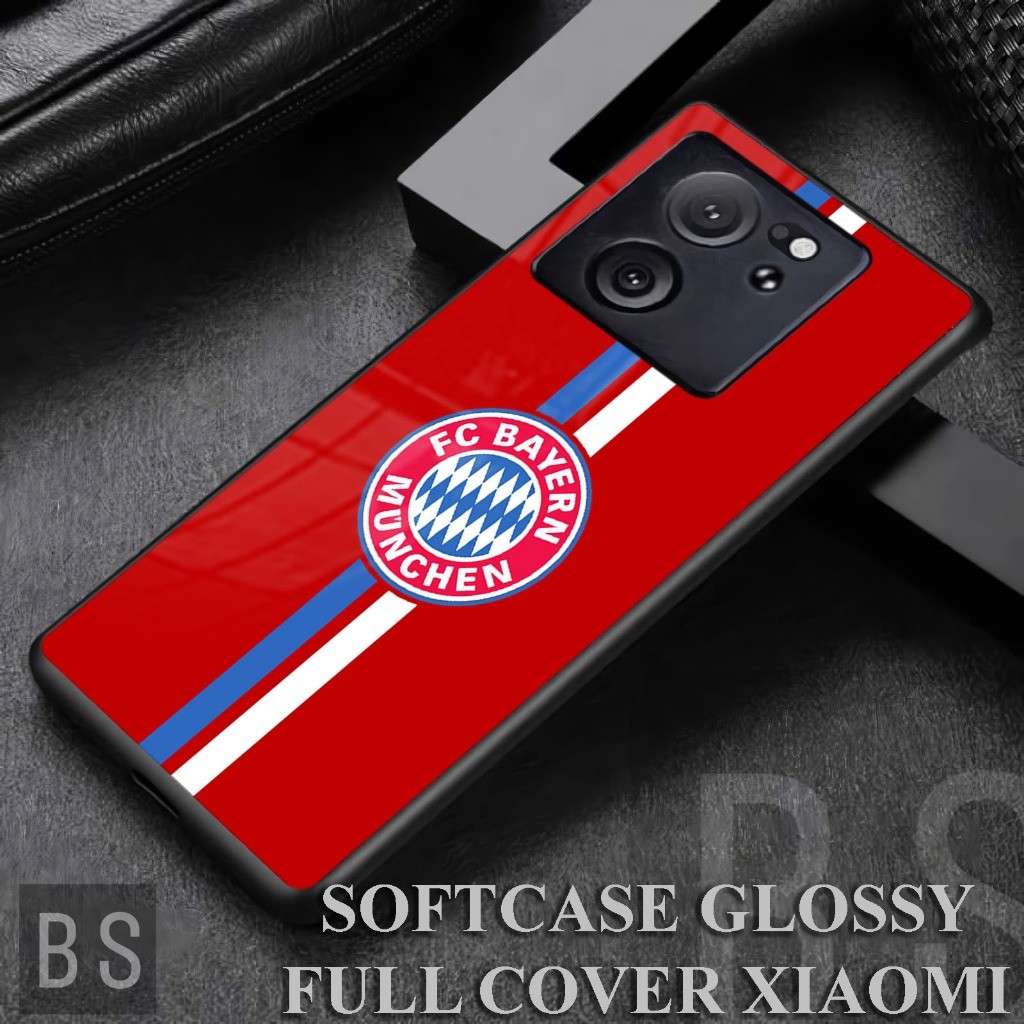 [ BS44 bayern munchen ] Softcase MI 10T PRO,11T,11T PRO,12T,13T Case Shiny Mirror Sublime Silicone X