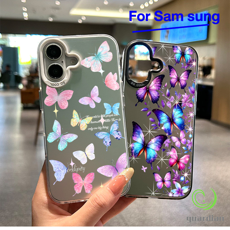 For Samsung เคสซัมซุง A54 A55 A23 A05s A02s A15 ผีเสื้อสี如虹 A25 A12 A03 A02s A05 A06 A14 M12 A30s A04s A50 A50s A53