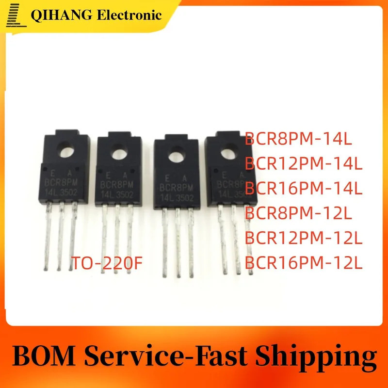 1-5PCS BCR8PM-14L BCR12PM-14L BCR16PM-14L BCR8PM-12L BCR12PM-12L BCR16PM-12L TO-220F Field Effect ทร