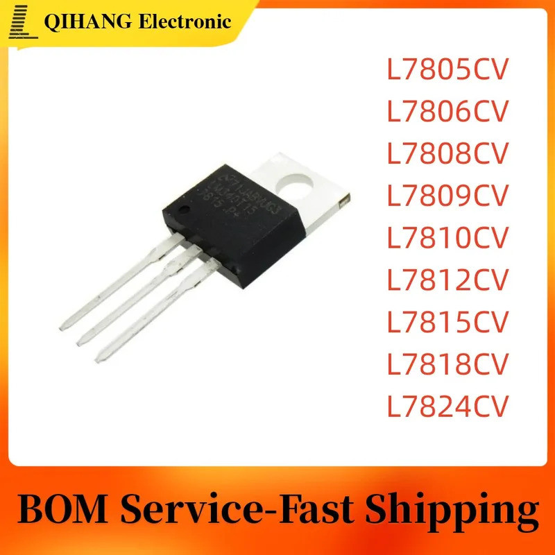 1-5PCS L7805CV TO220 L7805 TO-220 L7806CV L7808CV L7809CV L7812CV L7815CV L7824CV TO-220 Field Effec