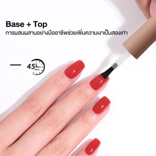 (พร้อมส่งในไทย) BOMD Top Coat (เคลือบสีเล็บเจล)/base coat TOP UV LED Gel Polish Soak Off สีทาเล็บเจล ขนาด 8 ml.