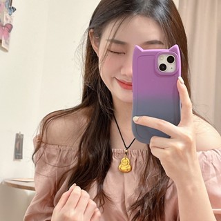 สําหรับ iPhone 15 14 12PRO 13 Pro 15 Pro MAX 11 หูแมวกันกระแ…