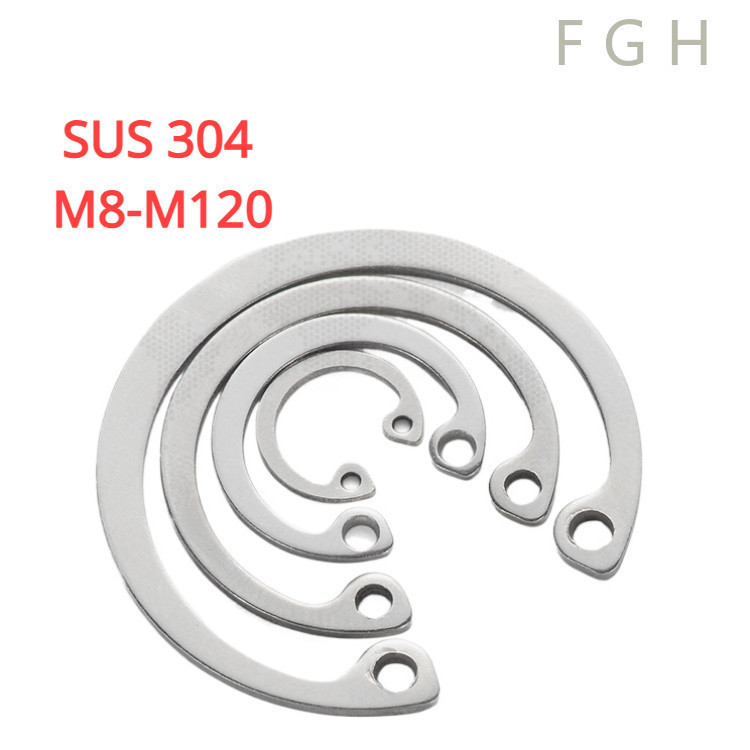 [FGH-y] M8-M120 แหวนล็อค ใน ตัว C สแตนเลส 304 . / Internal Retaining Snap Ring SUS304