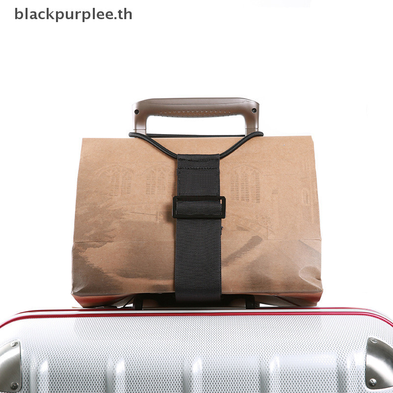 Bpur หลายสียืดหยุ่นปรับสายรัดกระเป๋าเดินทาง Carrier สายคล้อง Baggage Bungee เข็มขัดกระเป๋าเดินทางเข็มขัด Travel Security พกพาบนสายรัด
