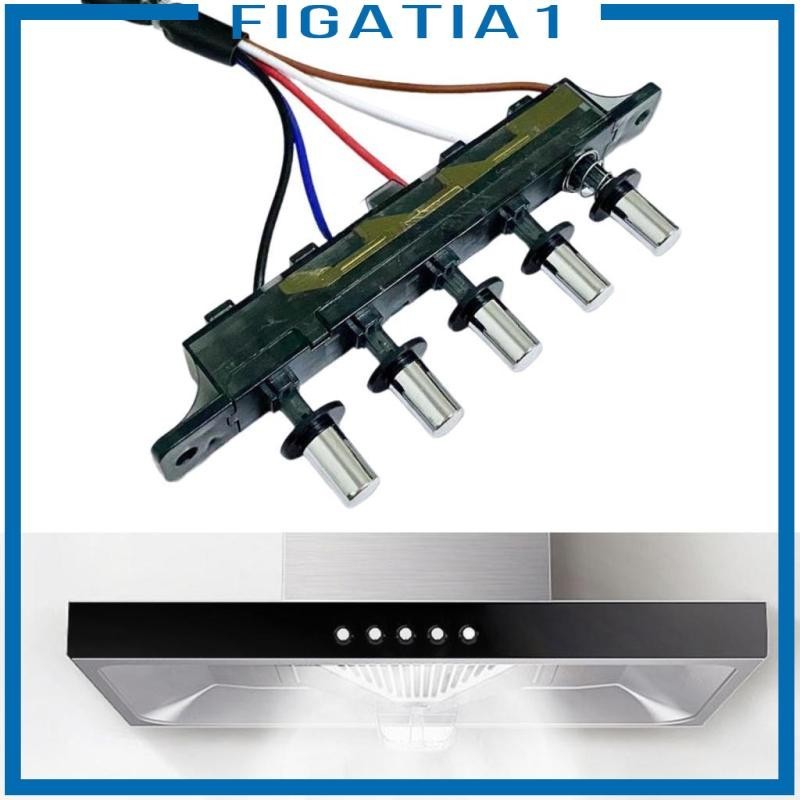 [figatia1] สวิตช์บอร์ดกุญแจเครื่องดูดควันช่วง 5 ปุ่มสวิตช์ปุ่มกด,บอร์ดกุญแจสําหรับห้องครัว