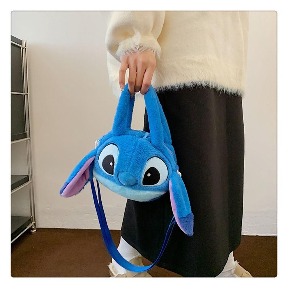 กระเป๋าถือตุ๊กตา ROSE, กระเป๋า Messenger ของอนิเมะ, กระเป๋าสะพายข้าง Stitch Pooh Bear Stitch