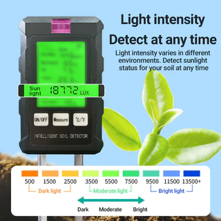 Inkbird ST-03 6-in-1 เครื่องตรวจจับดิน Fertility Analyzer Moisture PH เครื่องทดสอบเครื่องมืออุณหภูมิแสงแดด Light ความชื้นสําหรับพืชสวนน้ํา
