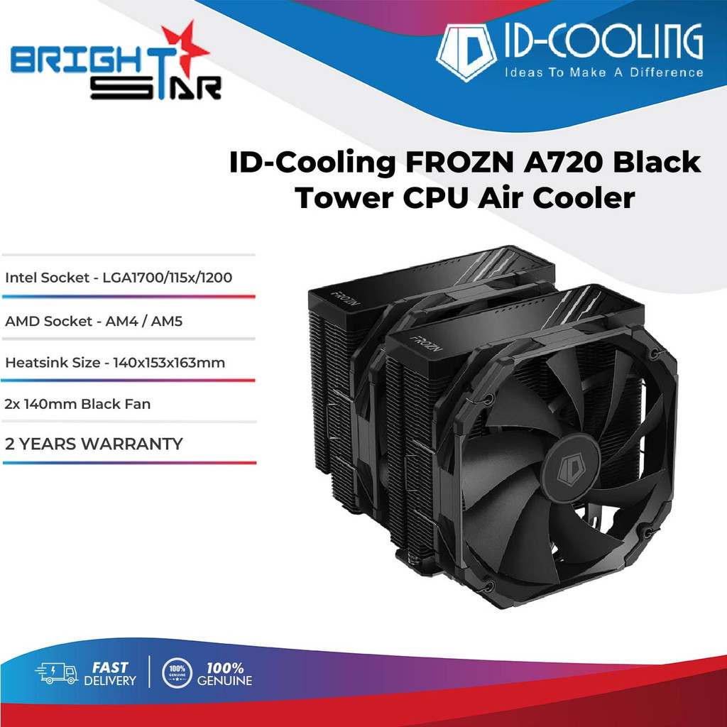 ID-COOLING FROZN A720 Tower CPU Cooler สีดํา