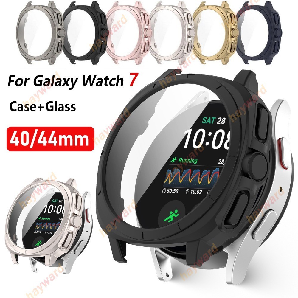 สําหรับ Samsung Galaxy Watch 7 40 มม.44 มม.กระจกนิรภัย + ป้องกันหน้าจออัพเกรด Samsung Watch Ultra คลุมทั้งหมดป้องกันหน้าจอกันชน