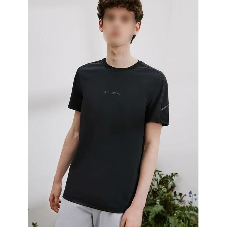 [J.LINDERBERG] Golf Clothing Mens Summer Outdoor Sportswear Wicking T-Shirt polo Shirt Ball Jersey F