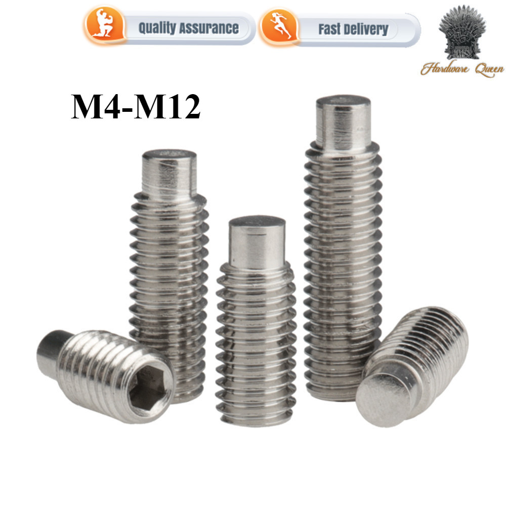 [1QN4] 304 สแตนเลสสตีลกระชับนูน M4-M8/M10/M12 ซ็อกเก็ตหกเหลี่ยมสกรูหัวสกรูเครื่องเมตรสกรูด้านบน