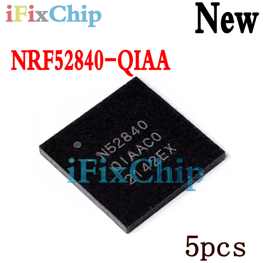 5 ชิ้น ยี่ห้อใหม่ NRF52840-QIAA NRF52840QIAA N52840QIAA NRF52840 N52840 QFN-73 ชิปเซ็ต