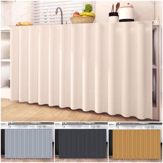 ผ้าม่าน มีกาวในตัว กันฝุ่น สีพื้น สําหรับตกแต่งบ้าน ตู้เสื้อ…