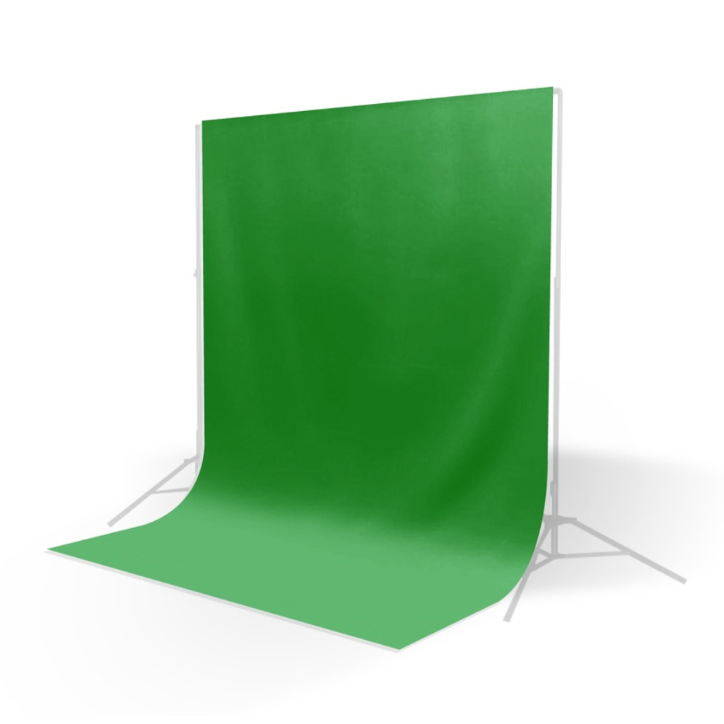 ผ้าฉาก green screen สีเขียว มีหลายขนาด 3x2 3x4 3x6 Cotton เนื้อผ้าทิ้งตัว ยับยาก  ฉากเขียวกรีนสกรีน