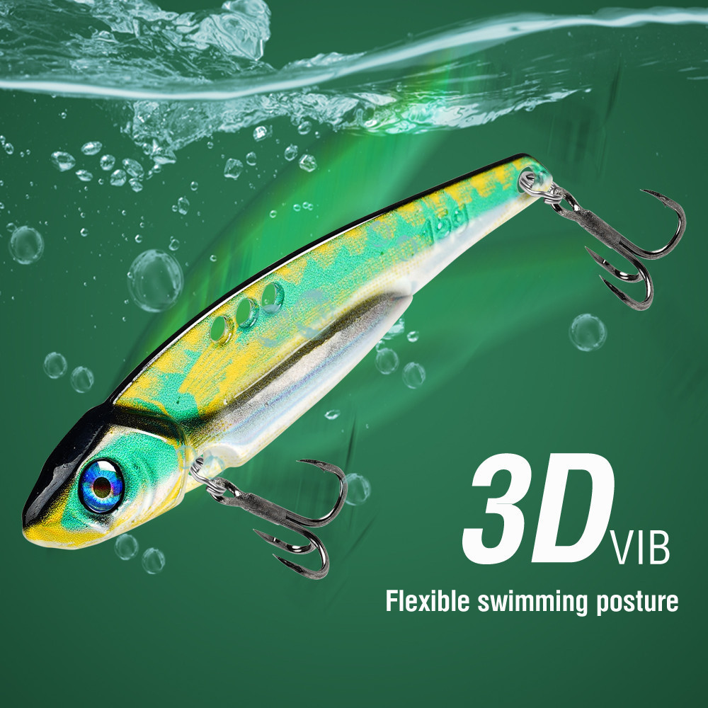 1pcs VIB Lure Spinner Balancer Sinking 5g/7g/10g/15g 3D รูปที่ 6