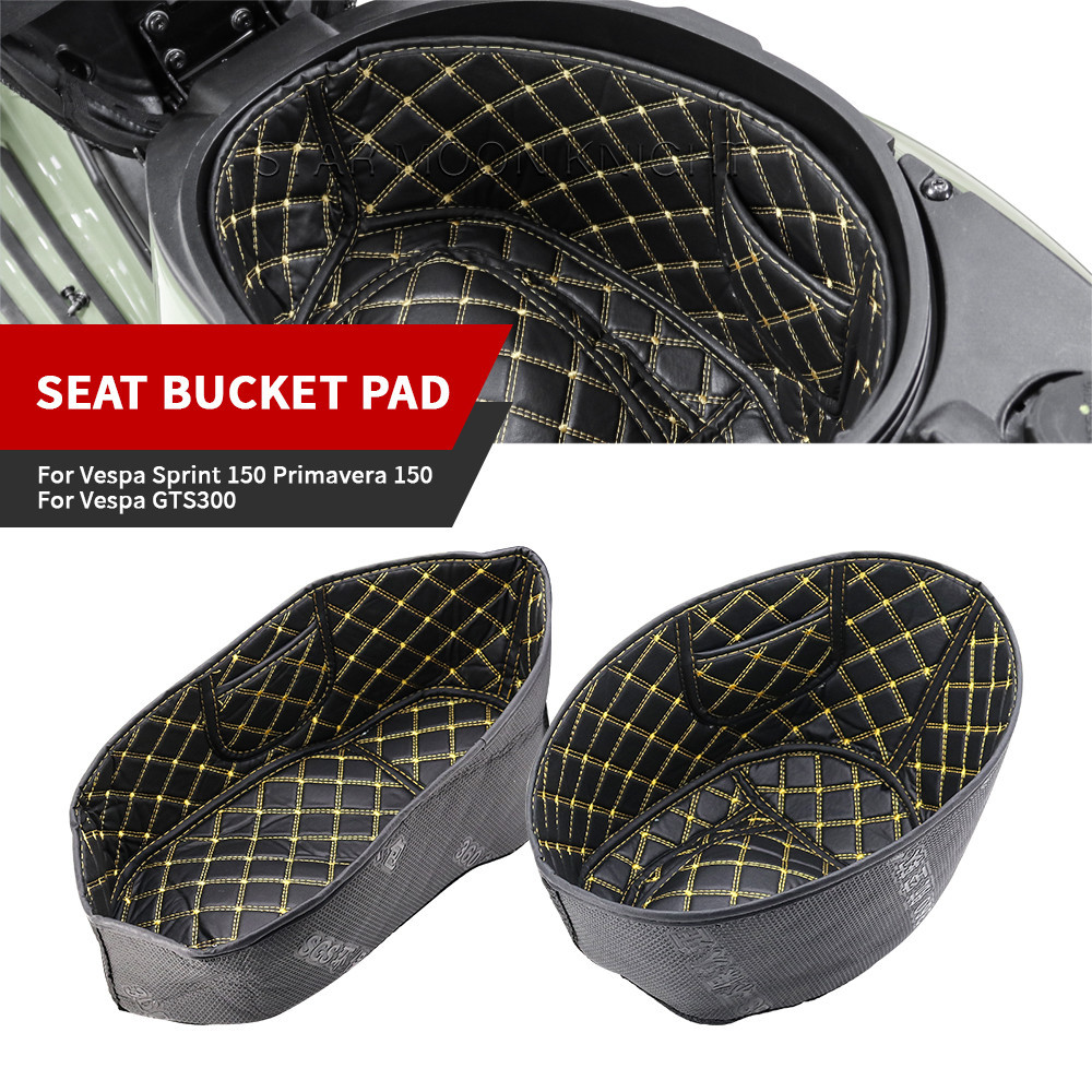 สําหรับ Vespa GTS300 Sprint Primavera 150 GTS 300 กล่องเก็บรถจักรยานยนต์ Liner กระเป๋าเดินทางถังที่นั่ง Pad