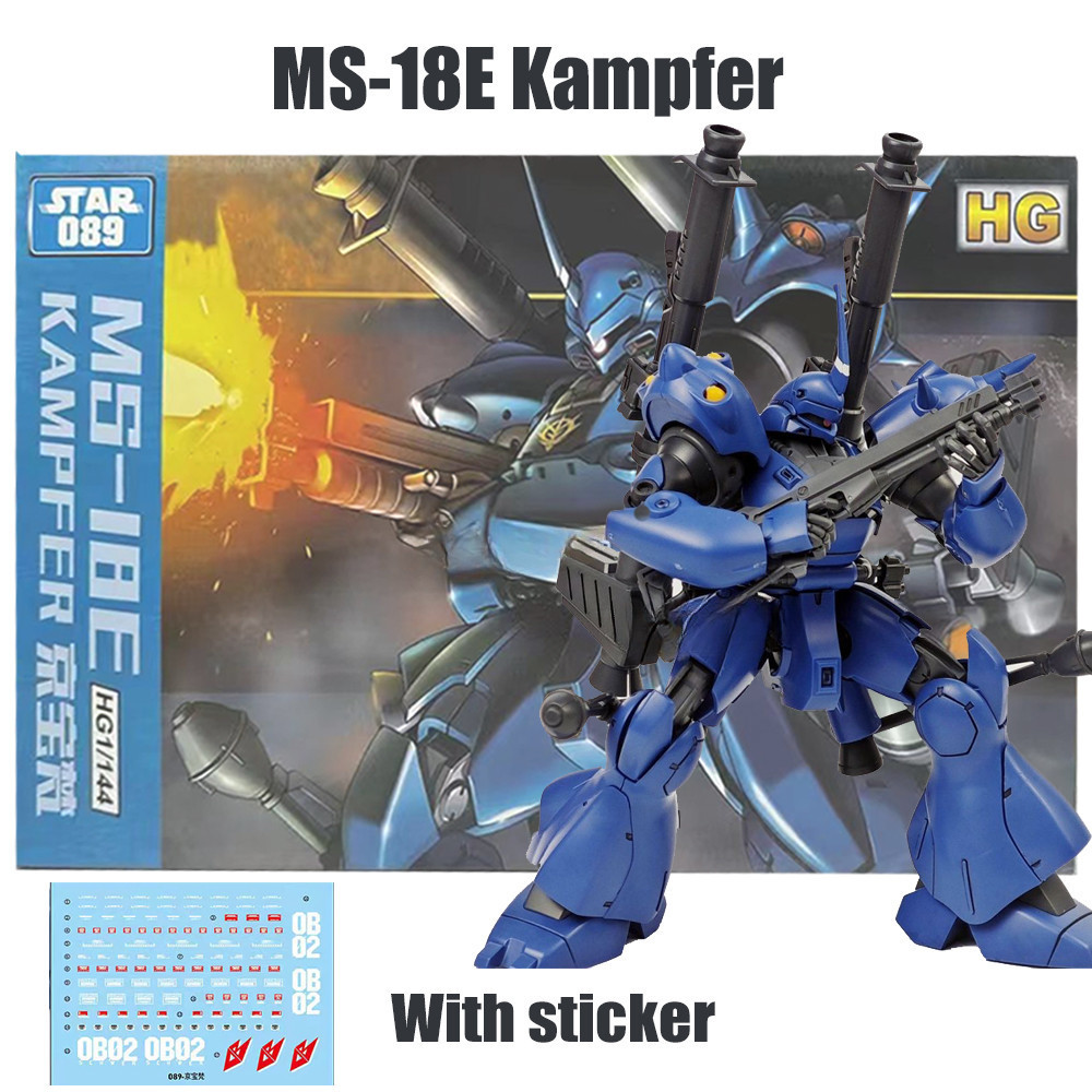 กันดั้ม HG Rising Freedom Fighter Kampfer HG Zaku Half Cannon Gouf สีขาว Zaku II GM Spartan GTO RX-78-2 Michaelis Gundam Gouf Flight Type Assembly