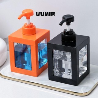 UUMIR โลชั่นขวดย่อยบรรจุขวด, ขวดเปล่าสี่เหลี่ยมพลาสติกใส, ขวดเจลทําความสะอาดมือความจุสูงแบบกดเดินทาง