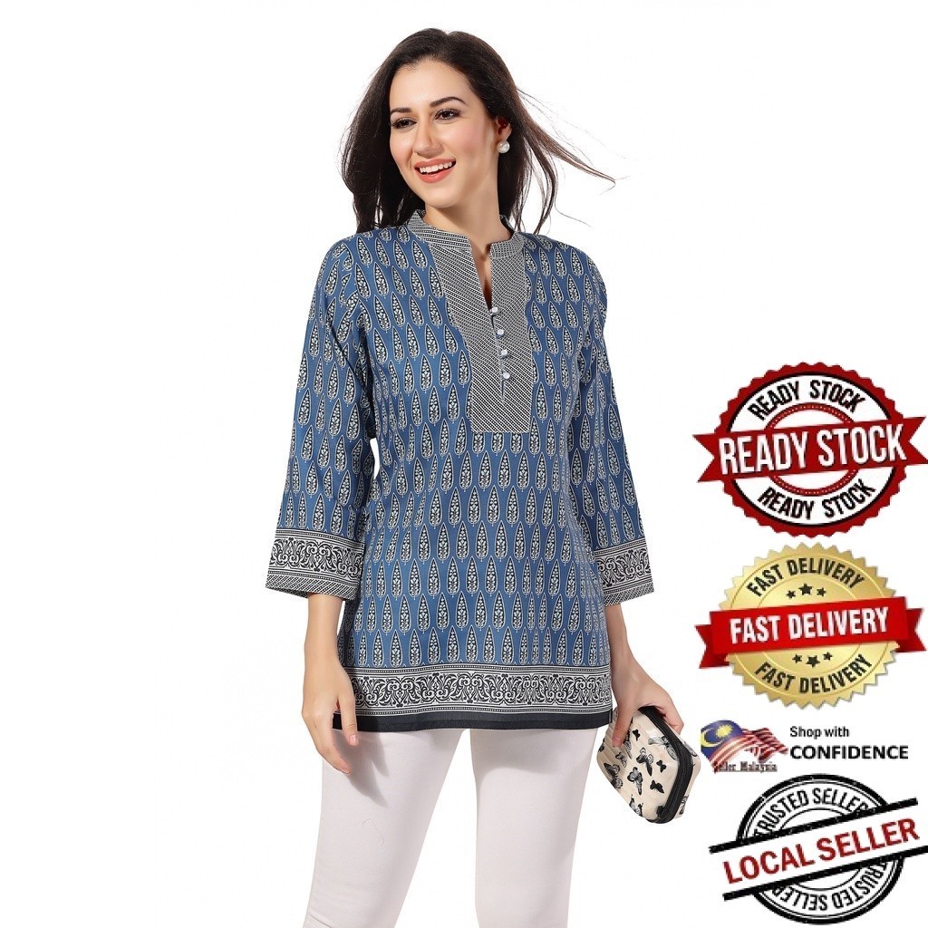 Kurti ผู้หญิงอินเดียออกแบบใหม่ kurti ชุด kurti plus size kurti มุสลิม kurti ชุดพร้อมกางเกง kurti top