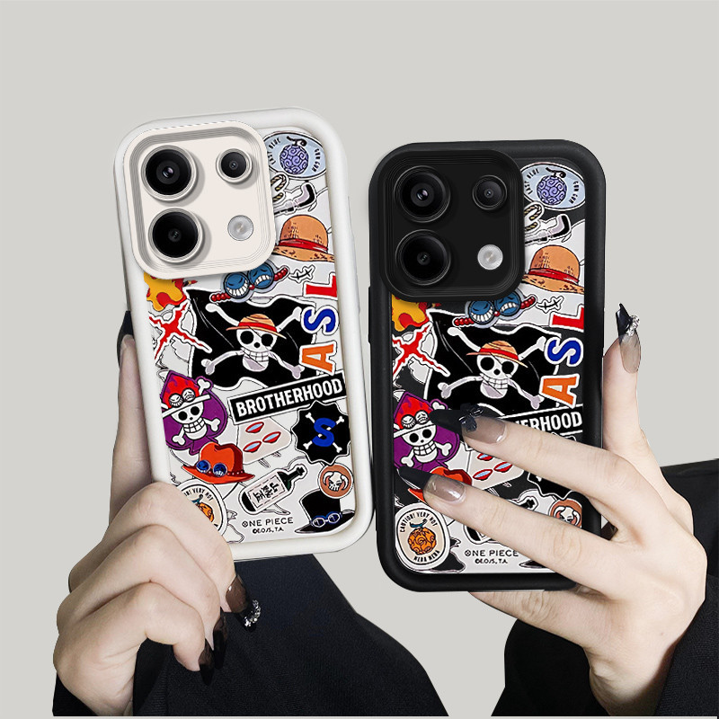 Xiaomi redmi note12s note 12 pro note12 pro+note13 note 13 pro note 13 pro + note 14 note 14 pro + 4g 5g เคสโทรศัพท์ผู้ชายผู้หญิงสไตล์กันกระแทกรวมทุกอย่างขอบเคสซิลิโคน