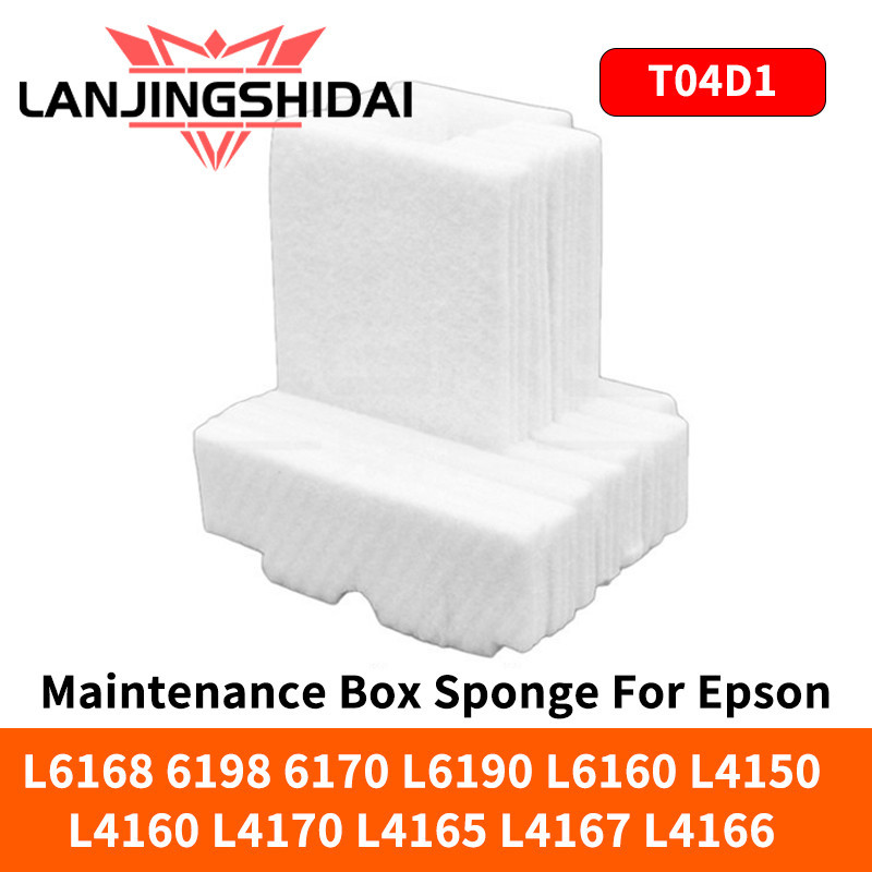 T04D1 กล่องบํารุงรักษาฟองน้ําสําหรับ Epson L6168 6198 6170 L6190 L6160 L4150 L4160 L4170 L4165 L4167 L4166 WF-2800 2860 2865 XP-5100