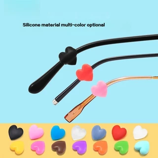 Love แว่นตา Anti-Slip ฝาครอบซิลิโคนอ่อนนุ่ม Love-Shaped หูตะขอลากแว่นตาขา Fixing สนับสนุน Anti-Drop Anti-Falling Handy เครื่องมือแว่นตาอุปกรณ์เสริม