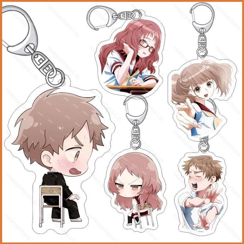 Jason สาวฉันชอบลืมเธอแว่นตาพวงกุญแจอะนิเมะพวงกุญแจ Mie Ai Komura Kaede อะคริลิคน่ารักกระเป๋าจี้ Key Chain