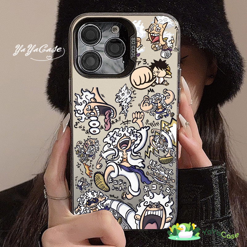 สำหรับ iPhone11 13 Cool Case For เคสไอโฟน14 15 12 Pro Max X XR XS MAX 7 8 Plus โจรทะเลรุ่นFunny สไตล์ ขั้นสูง สีเงินเคส