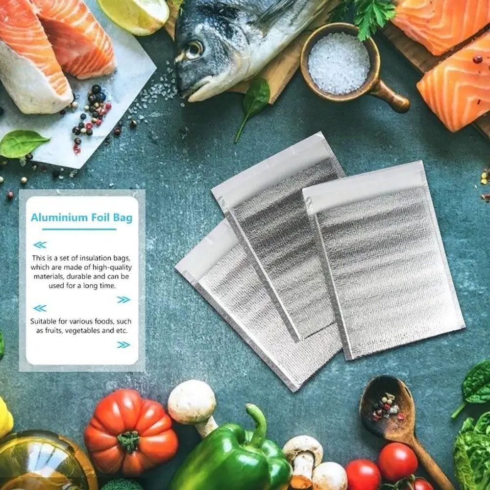 ดอกกุหลาบ 50ชิ้น/แพ็คถุงอลูมิเนียมฟอยล์,อาหารการจัดส่งความร้อน ค มาถึง กระเป๋าฉนวนกันความร้อน,เครื่องดื่มเก็บน้ําแข็งเย็นอบอุ่นที่มีการปิดถุงเย็ - รูปที่ 4