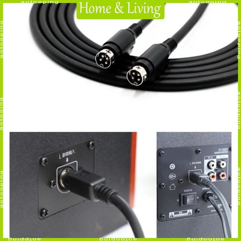Aotoo 4Pin ชายตัวเชื่อมต่อสําหรับ R1700BTR1600TIII ลําโพงสายไฟใช้งานได้อย่างกว้าง